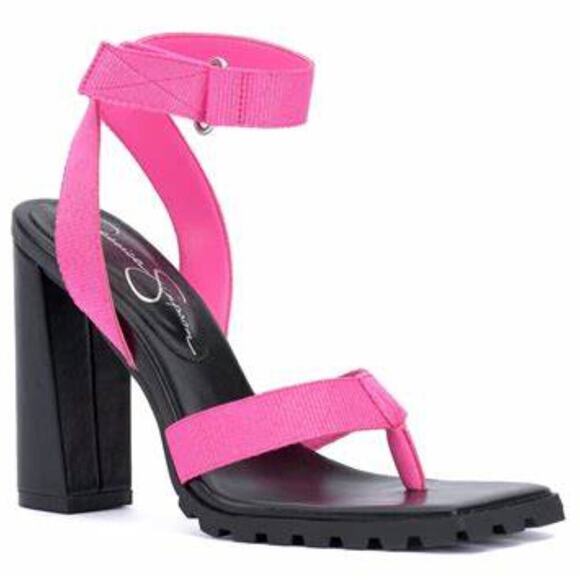 Jessica Simpson Shoes - Jessica Simpson NEW Kielne size 7 hot pink block heel sandal